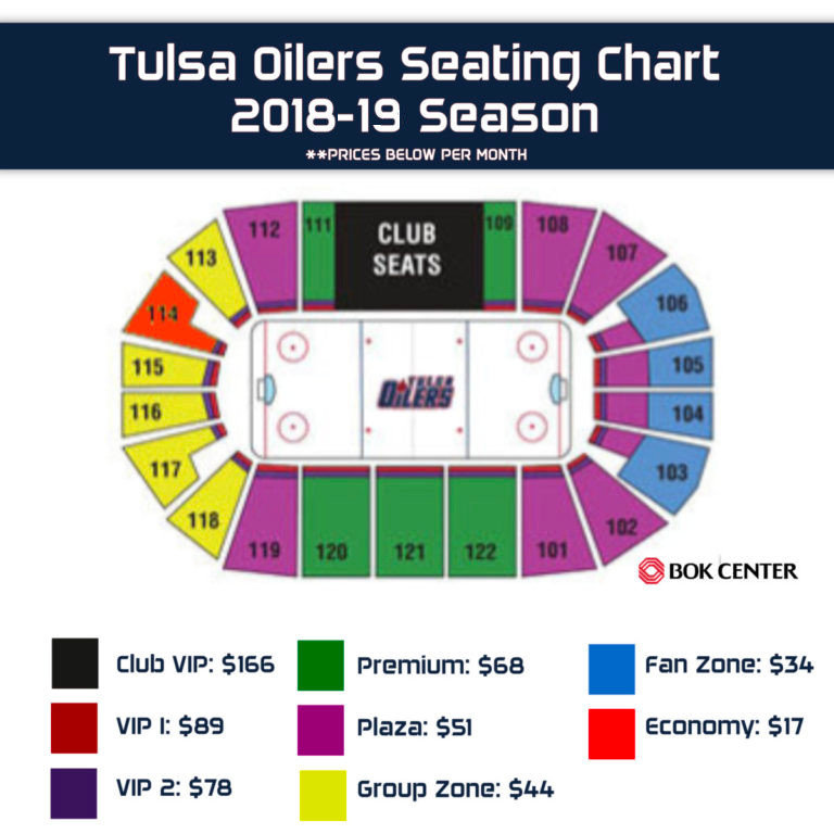 201819SeatingChartMonthlly Tulsa Oilers