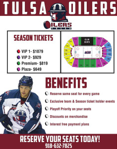 Season Tickets | Tulsa Oilers